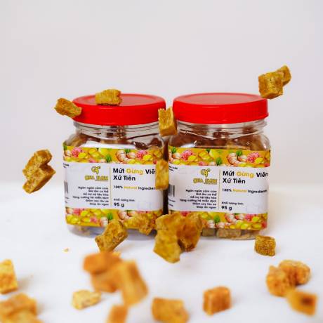 Mứt gừng viên xứ Tiên QNa Farm