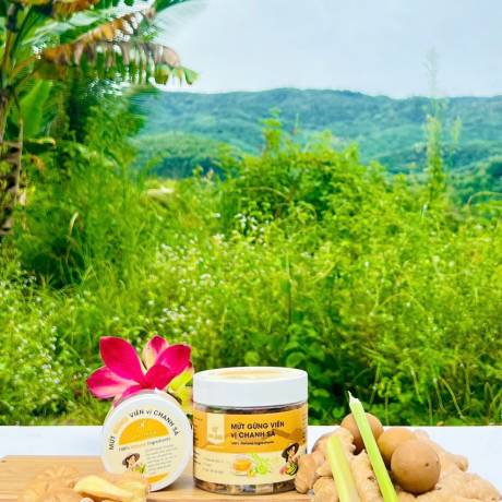 Mứt gừng viên chanh sả 250g